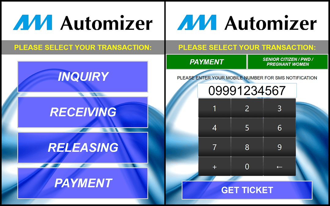 Automizer Queue Management System - Ticketing Display