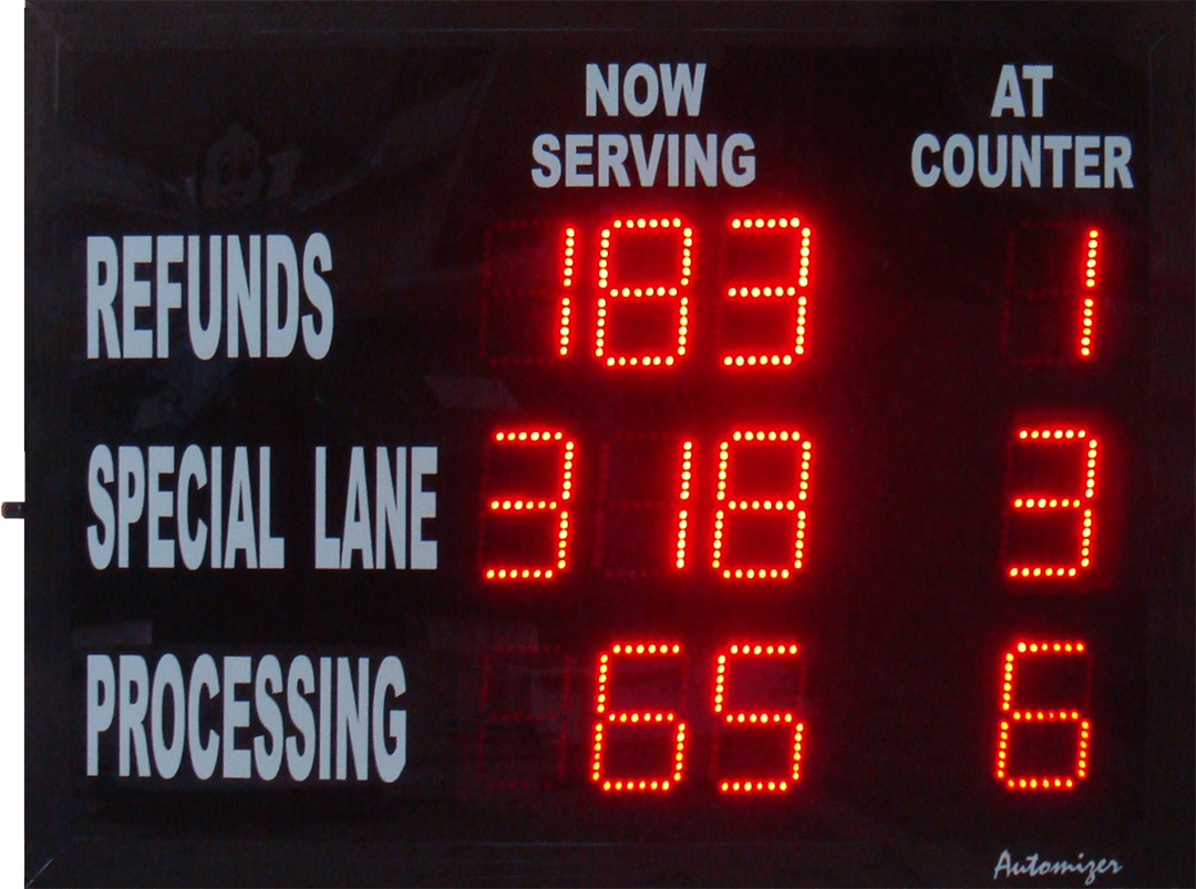 Automizer LED Queuing Display